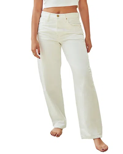 Nelle Atelier Petite The Claire Boyfriend Denim In White