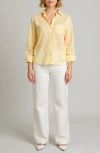 Nelle Atelier The Chacha Petite Button Down Shirt In Yellow
