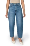 Nelle Atelier The Lily Petite Barrel Leg Jean In Lapis