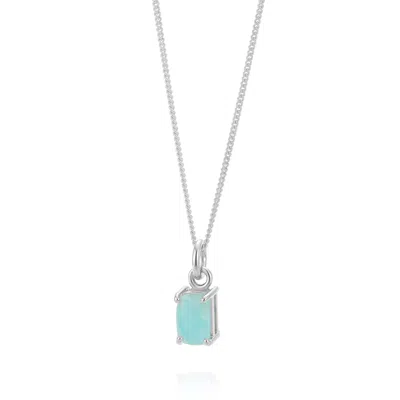 Nellou Jewellery Women's Amazonite Octavia Necklace - Silver