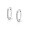Nellou Jewellery Women's Ava Huggie Earrings Large Sterling Silver