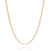 Nellou Jewellery Women's Baby Paperclip Necklace Gold Plated Sterling Silver In Gold
