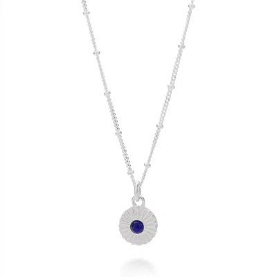 Nellou Jewellery Women's Blue Lapis Lazuli Radiance Birthstone Necklace - September
