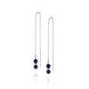 Nellou Jewellery Women's Blue / Silver Fall Birthstone Earrings September Lapis Sterling Silver In Multi