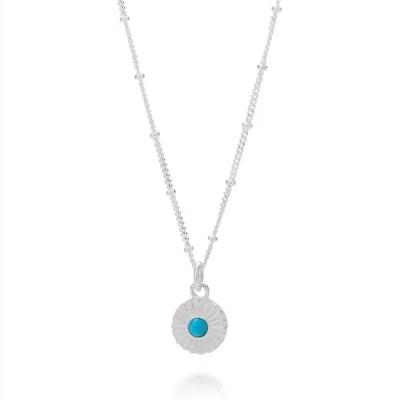 Nellou Jewellery Women's Blue Turquoise Radiance Birthstone Necklace - December