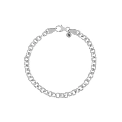 Nellou Jewellery Women's Chunky Belcher Bracelet Sterling Silver