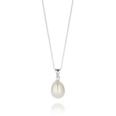 Nellou Jewellery Women's Ellen White Pearl Drop Necklace