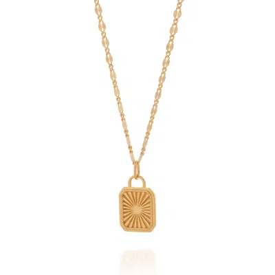 Nellou Jewellery Women's Golden Dawn Necklace Gold Plated Sterling Silver
