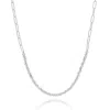 Nellou Jewellery Women's Grey Labradorite Gem Shine Necklace Sterling Silver