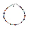 Nellou Jewellery Women's Multi Gemstone Bracelet Sterling Silver