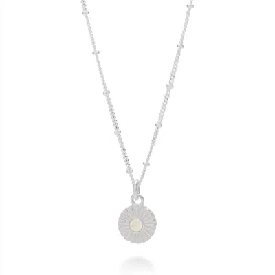 Nellou Jewellery Women's Neutrals Opal Radiance Birthstone Necklace - October In Multi
