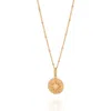 Nellou Jewellery Women's Shining Star Necklace Gold Plated Sterling Silver