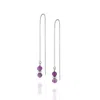 Nellou Jewellery Women's Silver / Purple Fall Birthstone Earrings February Amethyst Sterling Silver In Multi