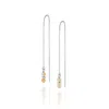 Nellou Jewellery Women's Silver / Yellow Fall Birthstone Earrings November Citrine Sterling Silver In Multi