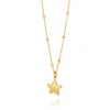 Nellou Jewellery Women's Star Charm Necklace Gold Plated Sterling Silver In Gold