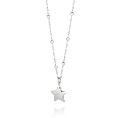 Nellou Jewellery Women's Star Charm Necklace Sterling Silver