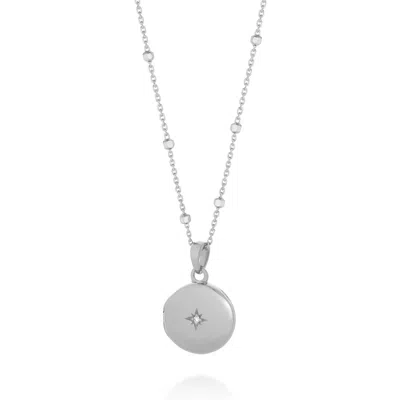 Nellou Jewellery Women's Starlight Keepsake Locket Sterling Silver
