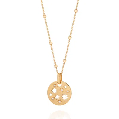 Nellou Jewellery Women's Starry Skies Necklace Gold Plated Sterling Silver