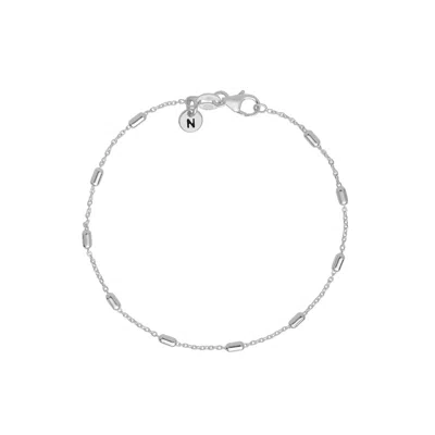 Nellou Jewellery Women's Tubular Satellite Bracelet Sterling Silver
