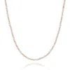 Nellou Jewellery Women's White / Gold Jewel Bead June Birthstone Necklace Gold Plated Sterling Silver - Moonstone In Multi
