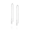 Nellou Jewellery Women's White / Silver Ellen White Pearl Fall Earrings Sterling Silver