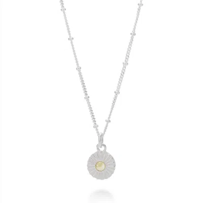 Nellou Jewellery Women's Yellow Citrine Radiance Birthstone Necklace - November
