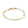 Nellou Jewellery Women's Yellow / Orange Jewel Bead November Birthstone Bracelet Gold Plated Sterling Silver - Citrin