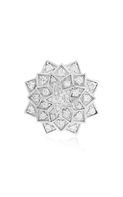 Nelly Rojas 18k White Gold Super Nova Ring