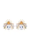Nelly Rojas 18k Yellow Gold Candy Crystal Quartz Earrings