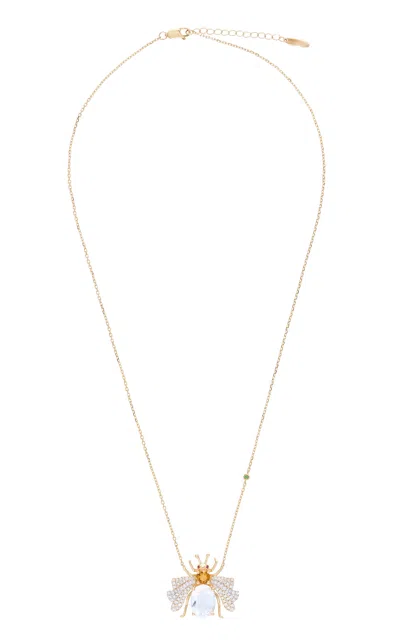 Nelly Rojas 18k Yellow Gold Candy Crystal Quartz Necklace