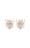 Nelly Rojas 18k Yellow Gold Lola Spider Diamond Earrings