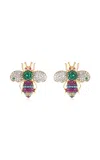 Nelly Rojas 18k Yellow Gold Pina Bee Earrings