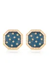Nelly Rojas 18k Yellow Gold Sabah Topaz And Diamond Earrings