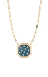 Nelly Rojas 18k Yellow Gold Sabah Topaz And Diamond Necklace