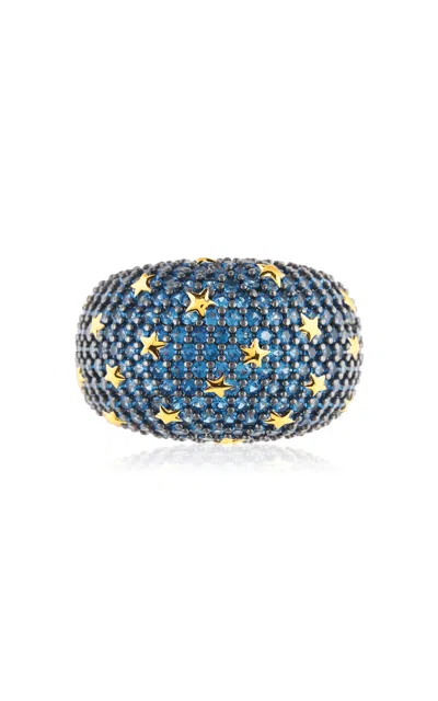 Nelly Rojas 18k Yellow Gold Sabah Topaz And Diamond Ring