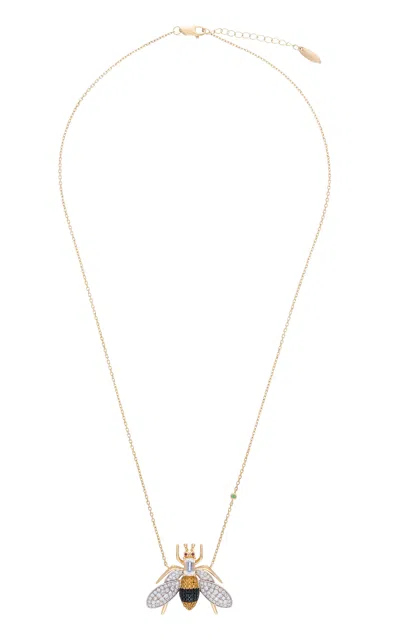 Nelly Rojas 18k Yellow Gold Véspula Yellow Topaz And Onyx Necklace