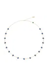 Nelly Rojas 18k Yellow Gold Vega London Blue Necklace