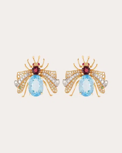Nelly Rojas Women's Candy Stud Earrings In Blue