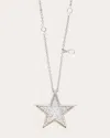 Nelly Rojas Women's Diamond & 18k White Gold Polar Star Pendant Necklace