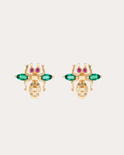 Nelly Rojas Women's Diamond & Gemstone 18k Gold Mini Ceratina Stud Earrings