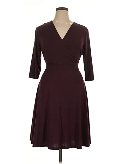 Pre-owned Nemidor Casual Dress In Burgundy