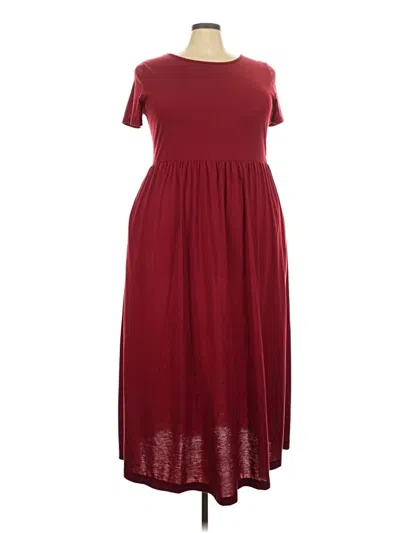 Pre-owned Nemidor Casual Dress In Burgundy