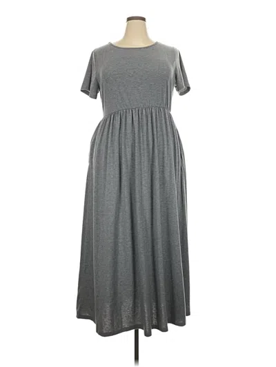 Pre-owned Nemidor Casual Dress In Gray