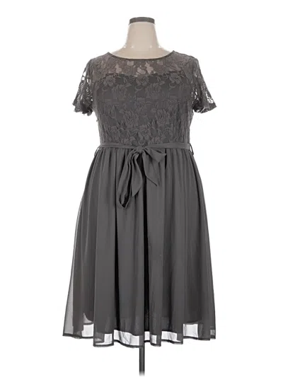 Pre-owned Nemidor Casual Dress In Gray