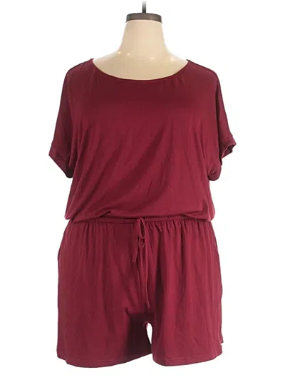 Pre-owned Nemidor Romper In Burgundy