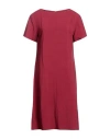 Nenah Woman Midi Dress Burgundy Size L Viscose, Linen In Red