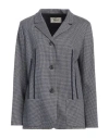 Nenè Woman Blazer Navy Size 14 Polyester, Viscose, Elastane In Navy