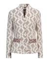 Nenè Woman Jacket Cream Size 6 Cotton, Polyamide In White
