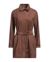 Nenè Woman Overcoat & Trench Coat Brown Size 6 Polyester, Elastane In Brown