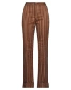 Nenè Woman Pants Brown Size 8 Cotton, Elastane In Brown